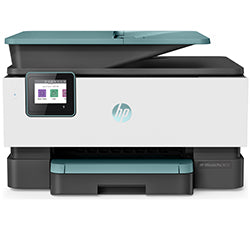 HP OfficeJet Pro 9015 All-in-One Inkjet Printer for office and home use, featuring print, copy, scan, and fax functions.