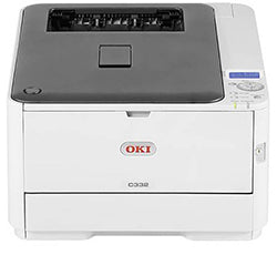 Oki C332DNW compact color laser printer ideal for small offices and home use, featuring fast printing speeds and high resolution.