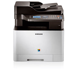 Samsung CLX-4195N multifunction color laser printer, offering print, copy, and scan functions, ideal for small to medium offices.