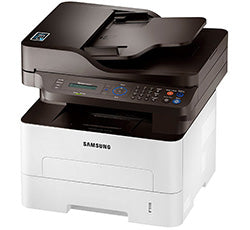 Samsung SL-M2885 monochrome laser printer with high-speed and 4800x600 dpi resolution, featuring duplex and mobile printing.