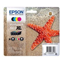 Epson 603XL Multipack Ink Cartridges Packaging with Starfish Design