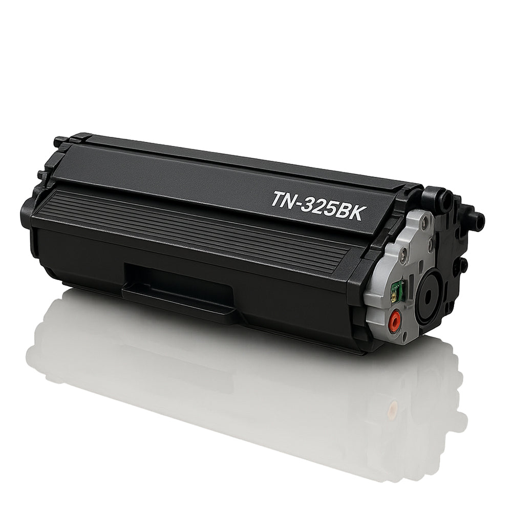 Brother TN-325BK compatible black toner with high capacity for professional prints and reliable performance.