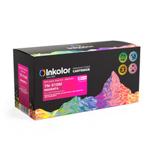Brother TN-910M compatible magenta toner cartridge for high-volume printing, offering vibrant color and reliable performance.