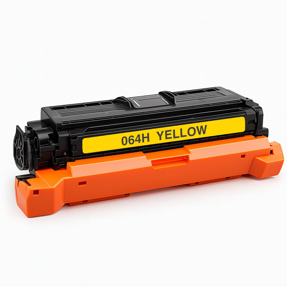 Canon 064H compatible yellow toner for outstanding print quality, ideal for offices with high print volumes and up to 5,000 page capacity.
