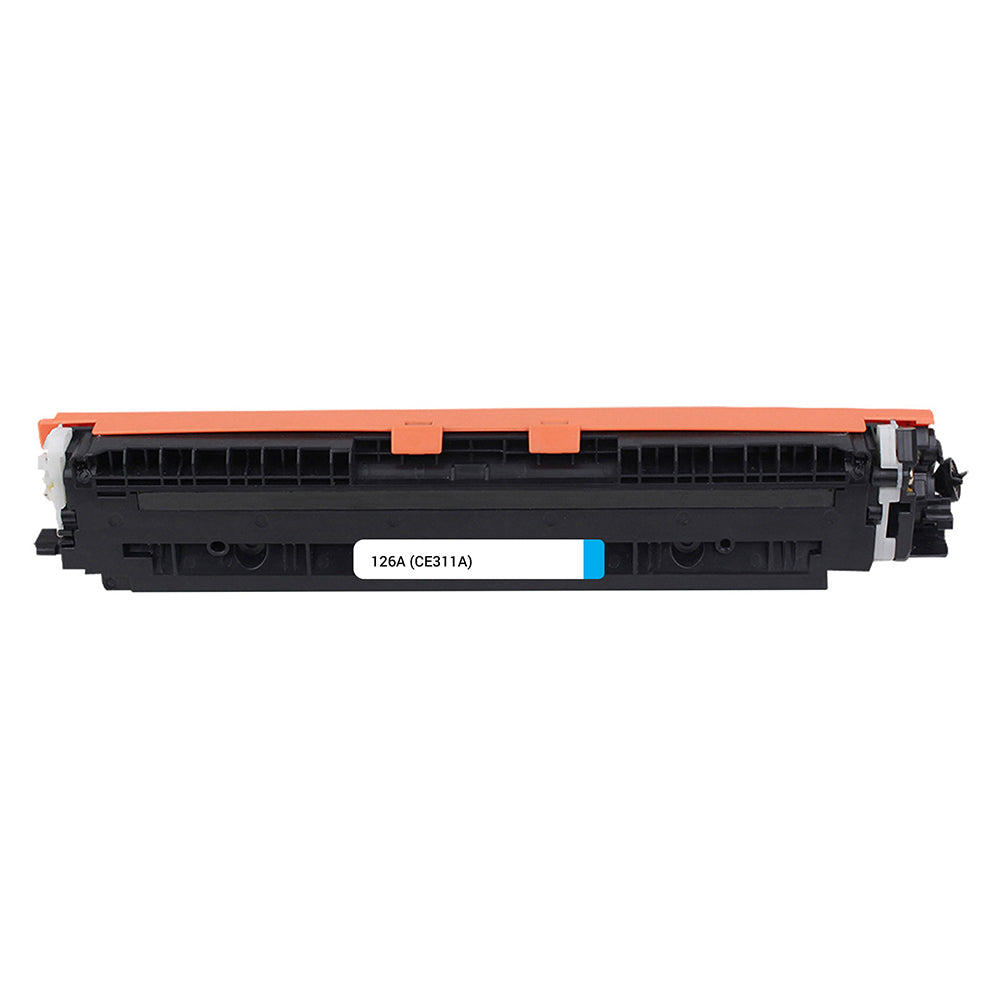 HP 126A (CE311A) compatible cyan toner with high print quality and capacity for up to 1,000 pages.