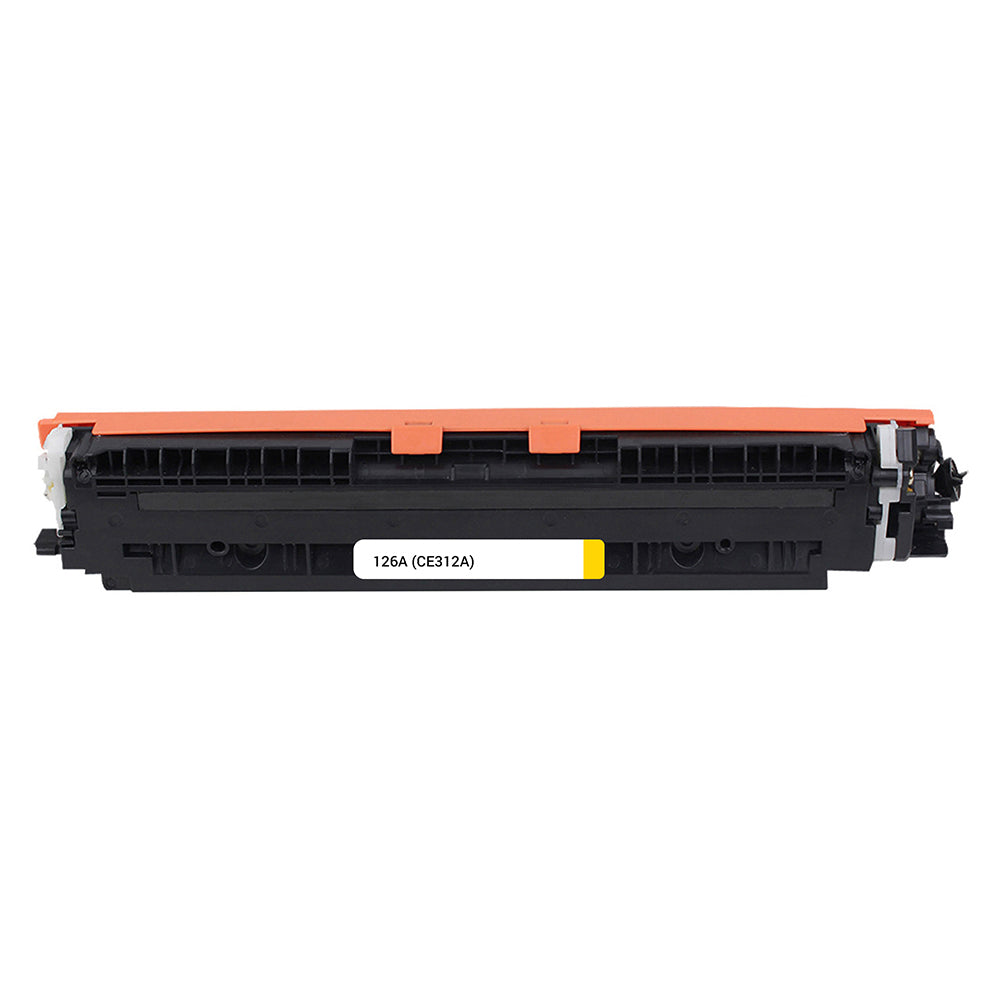 HP 126A (CE312A) Yellow Compatible Toner Cartridge for vivid colors and sharp detail, ideal for professional documents.