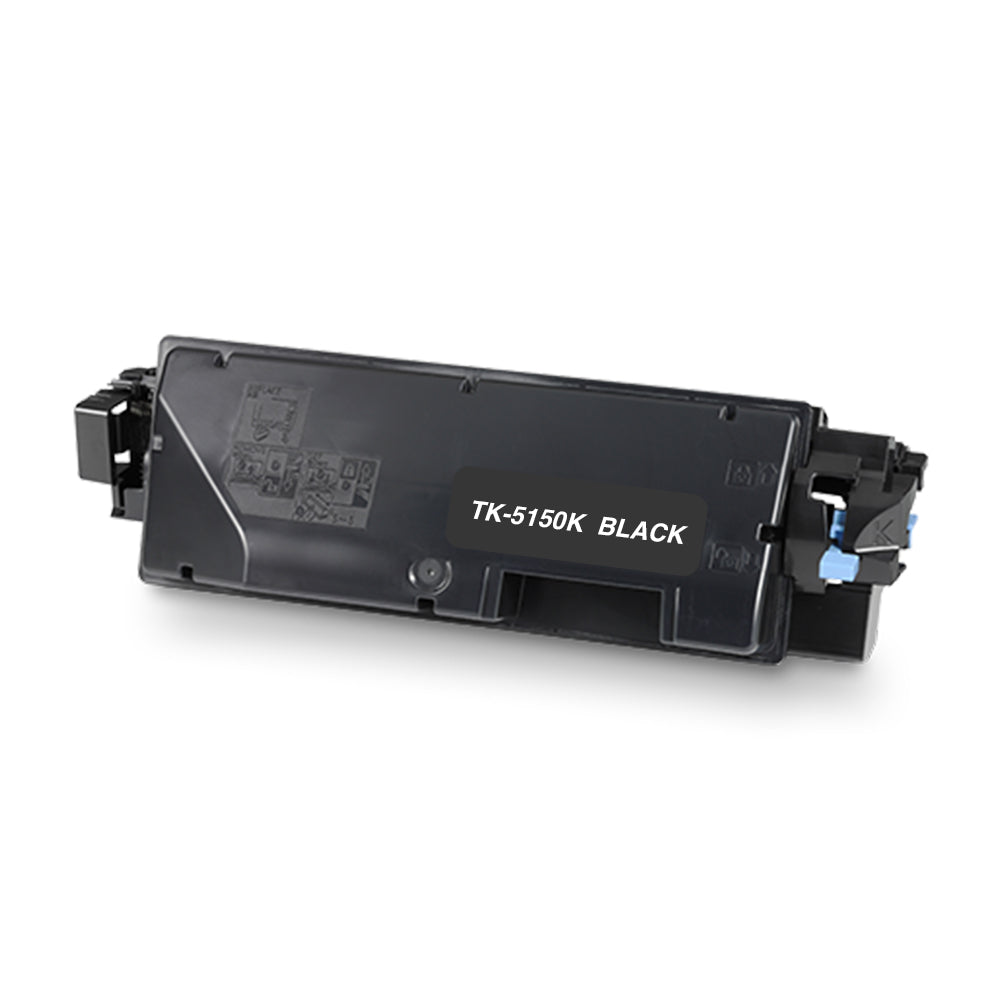 Kyocera TK-5150K compatible black toner, high print quality, suitable for up to 12,000 pages at 5% coverage.