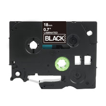 Brother TZe-345 compatible P-Touch labeling tape, 18mm wide, 8m long, water and UV resistant, easy installation, black