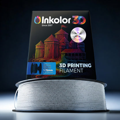 Inkolor High Speed PLA Marmor Oreo Filament 1.75mm 1Kg 3D-Druck Filament for realistic marble effect in 3D printing projects.