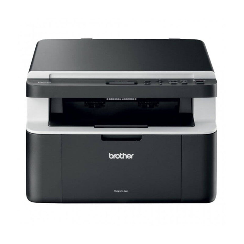 Brother DCP-1512 monochrome laser printer with copy and scan features, ideal for small offices and home use.