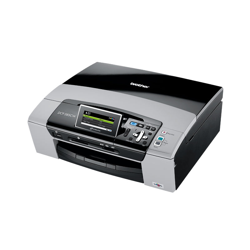 Brother DCP-585CW multifunction inkjet printer with wireless connectivity, print, scan, copy features, and high-resolution output.
