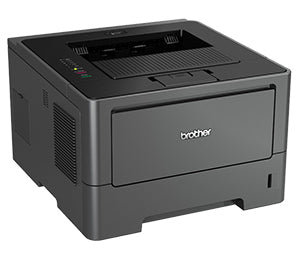 Brother HL-5450DN monochrome laser printer with automatic duplex printing and network interface.
