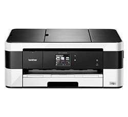 Brother MFC-J4420DW inkjet multifunction printer, supports duplex printing, up to 20 ppm color, features WLAN connectivity.