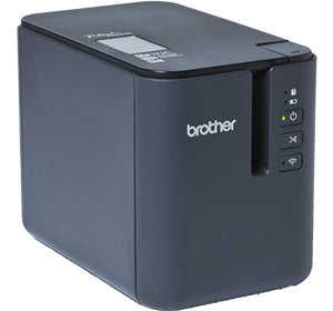 Brother PT-P950NW professional label printer with high-speed printing, 360 dpi resolution, compatible with various tape widths.