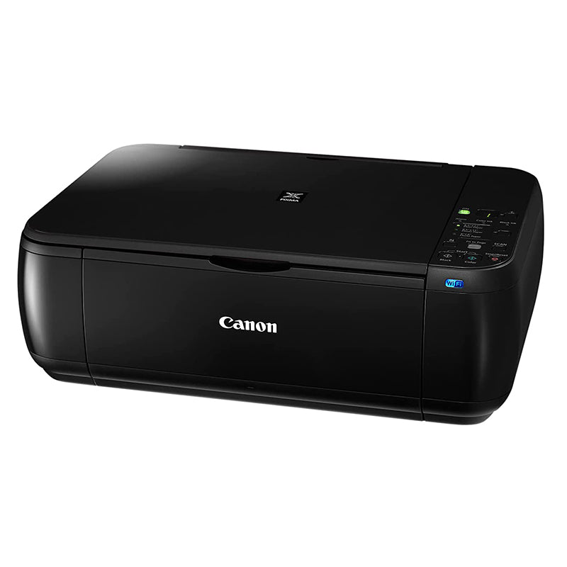 Canon PIXMA MP499 multifunction printer, compact design for printing, scanning, and copying with wireless connectivity.