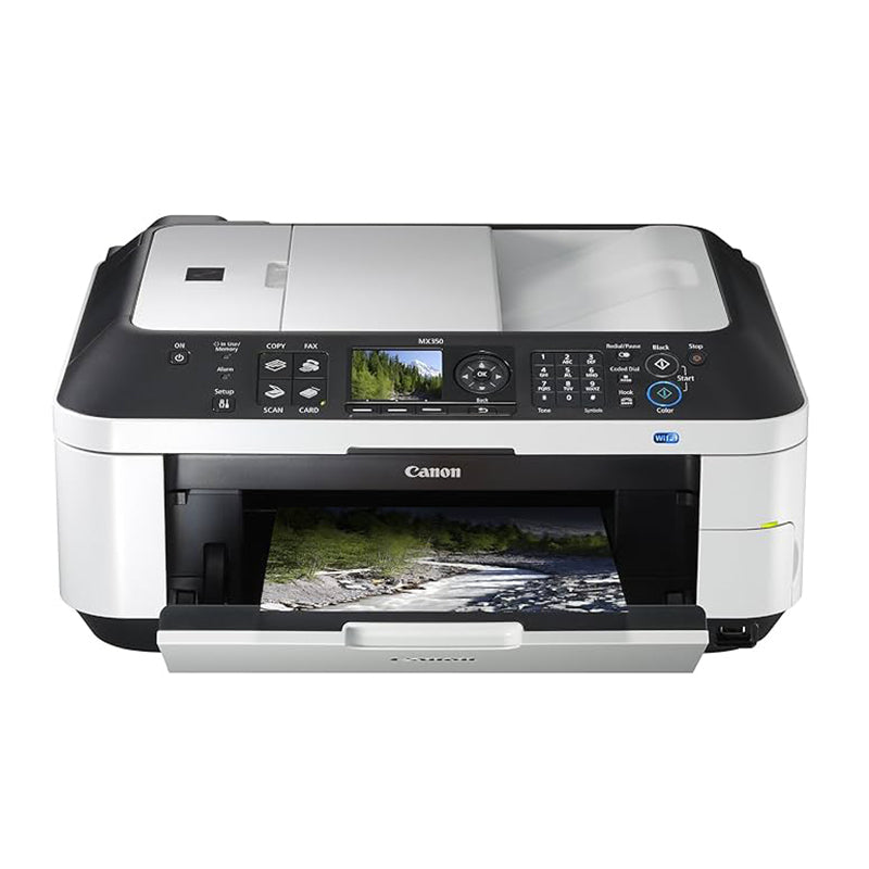 Canon PIXMA MX350 multifunction inkjet printer with print, scan, copy, and fax capabilities, ideal for home or office use.