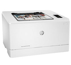 HP Color LaserJet Pro M154 compact color laser printer with high-speed printing and versatile media support.