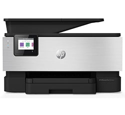 HP OfficeJet Pro 9019 multifunction printer, ideal for office use with print, copy, scan, and fax capabilities, wireless connectivity.