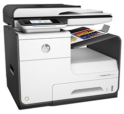 HP PageWide Pro 477DW multifunction printer with high-speed printing, scanning, and copying capabilities for office use.