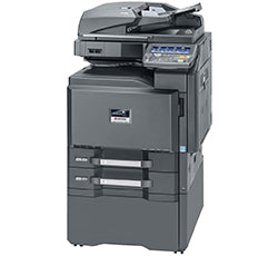 Kyocera TASKalfa 3051ci multifunctional color printer for office use, featuring printing, copying, and scanning capabilities