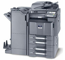 Kyocera TASKalfa 3550CI multifunctional color laser printer for office use, with 35 ppm speed and 600x600 dpi resolution.