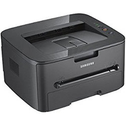 Samsung ML-2525W compact monochrome laser printer, suitable for small offices or home use, with wireless connectivity via Wi-Fi.