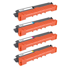 Brother TN-248 multipack compatible toner cartridges in black, cyan, magenta, and yellow for high-quality printing.