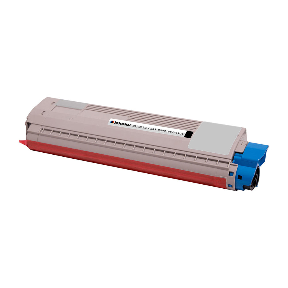 Oki 46471104 Toner noir compatible pour gros volumes d'impression, économique et idéal pour les environnements de bureau, jusqu'à 7 000 pages.