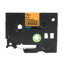 Brother TZe-B41 ruban d'écriture compatible orange fluorescent, 18mm P-Touch Tape pour des inscriptions durables.