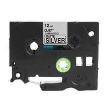 Brother TZe-M931 compatible label tape cartridge in matte silver, 12mm width, for P-Touch printers, high-quality durable labeling.