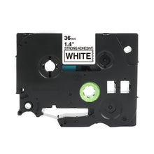 Compatible Brother TZe-S261 label tape, 36mm width, strong adhesive, black cassette with green gear