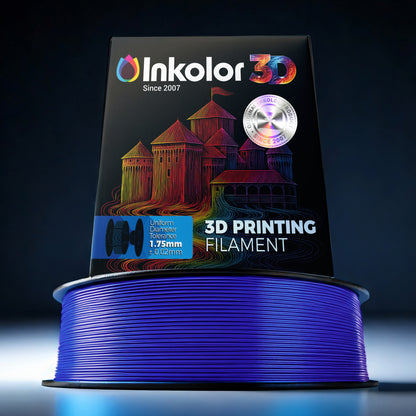 Inkolor PLA Blau Filament 1.75mm 1Kg 3D-Druck Filament in ultramarine for vibrant 3D printing projects