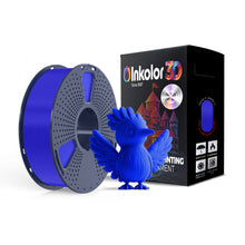 Inkolor PLA Blau Filament 1.75mm 1Kg 3D-Druck Filament with Ultramarin-Blau color spool and printed bird model