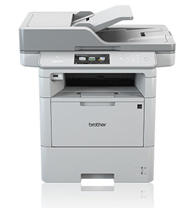 Brother DCP-L6600DW multifunction printer with duplex and 520-sheet capacity, ideal for office use with high-speed printing.