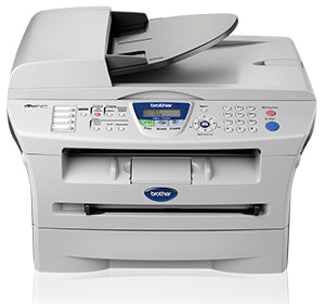 Brother MFC-7420 multifunction printer with laser technology, featuring printing, copying, scanning, and faxing capabilities.
