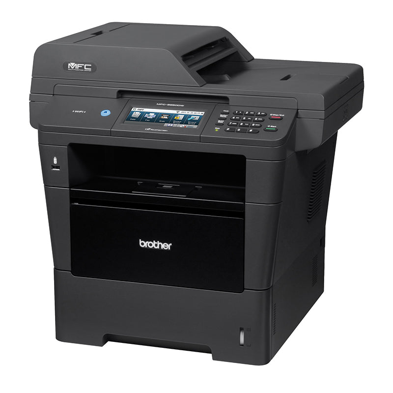 Brother MFC-8950DWT monochrome laser multifunction printer with dual paper trays and duplex feature