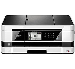 Brother MFC-J470DW Multifunction Printer with wireless capability, supports duplex printing, scanning, copying, and mobile solutions.