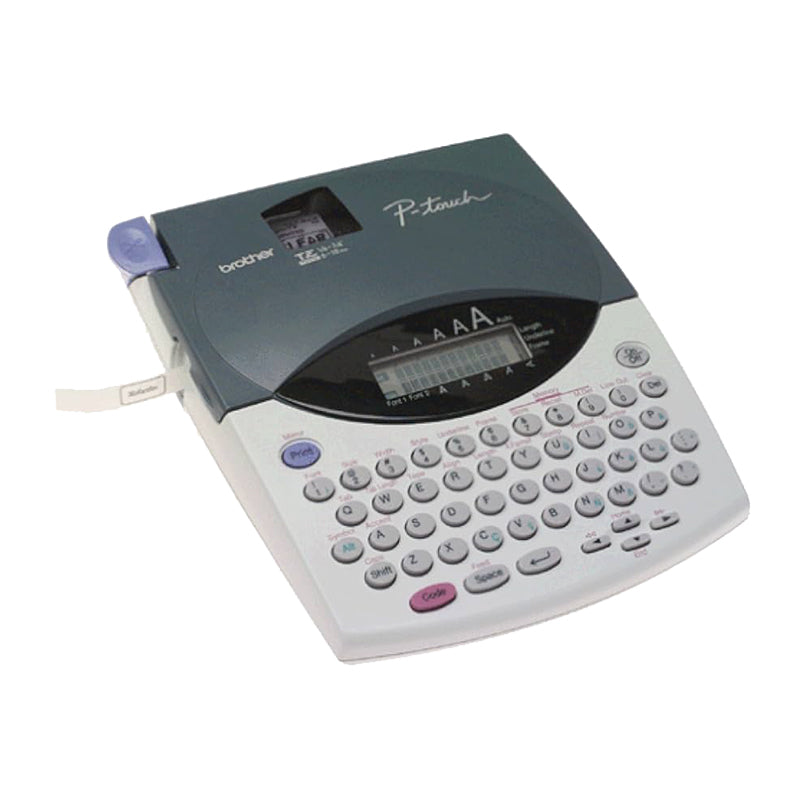 Brother PT-1800E label printer with keyboard design for office use.