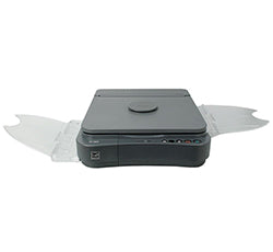 Canon FC-120 portable copier with open paper trays, ideal for small offices, supports A4 size, up to 4 pages per minute.