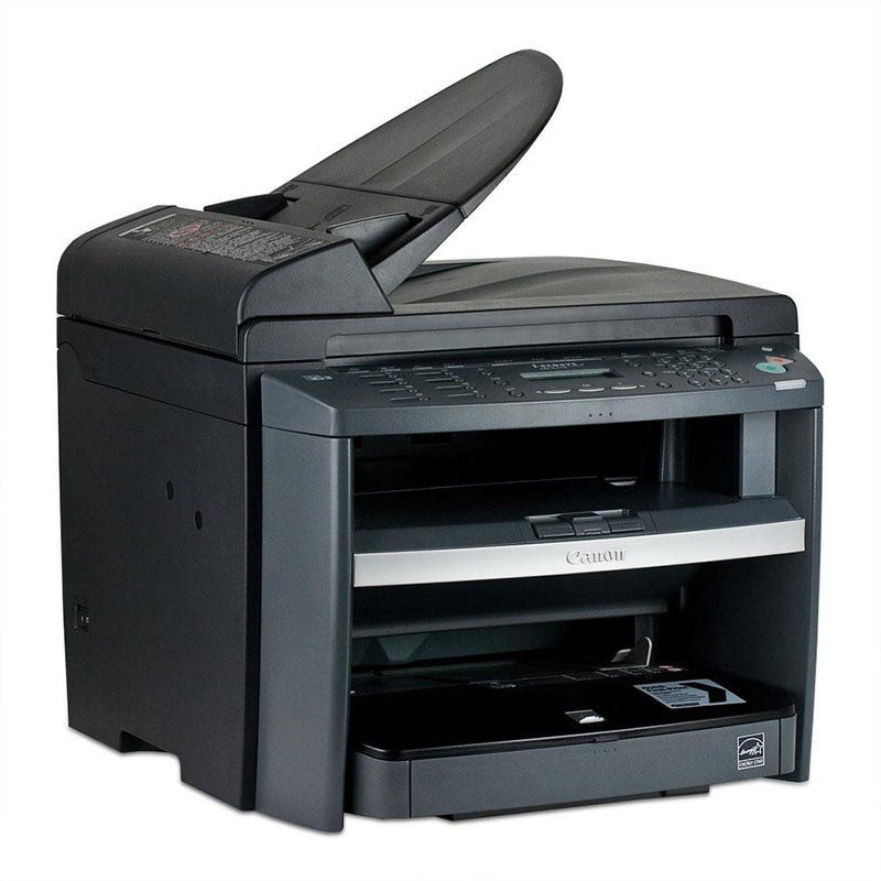 Canon i-SENSYS MF-4270 multifunction printer with automatic duplex printing, compact design, black and white, side view