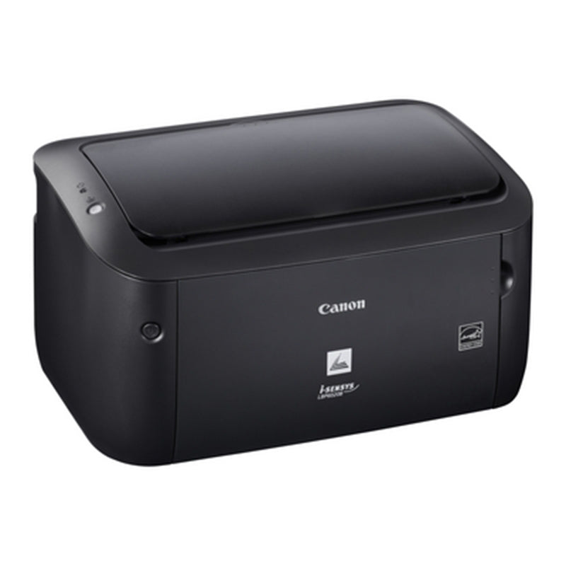 Canon LBP-6020 monochrome laser printer, compact design for small offices, with 18 ppm speed and 600 dpi resolution.