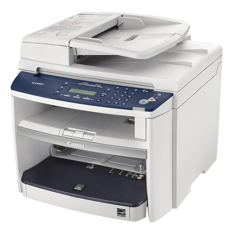 Canon PC-D450 multifunction laser printer with automatic duplex, copy, and scan features, ideal for small offices.