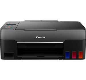 Canon Pixma G3520 inkjet multifunction printer with refillable ink tanks for cost-efficient, eco-friendly use, featuring wireless printing.