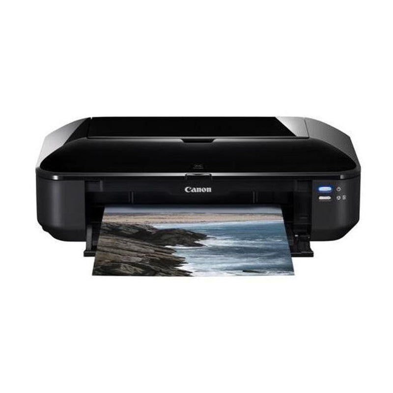 Canon PIXMA iX6550 printer displaying high-resolution photo print.
