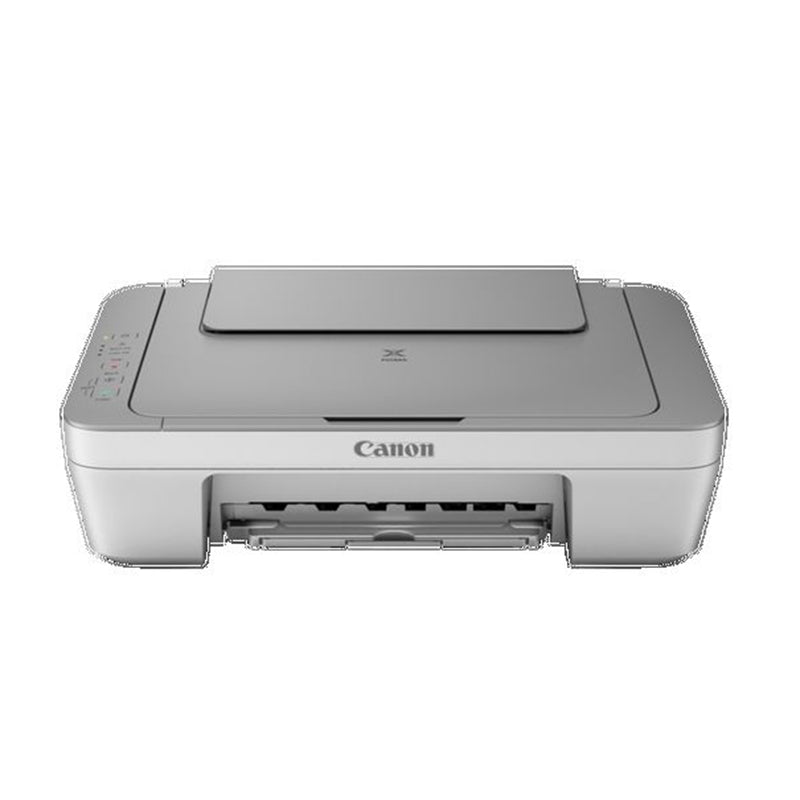 Canon PIXMA MG2450 multifunction inkjet printer, front view showcasing its compact design.