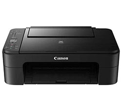 Canon PIXMA TS3350 multifunction printer for wireless printing, scanning, and copying in black color.