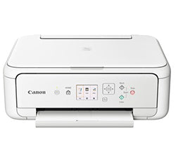 Canon PIXMA TS5151 multifunction printer, compact design, wireless printing support, LCD display