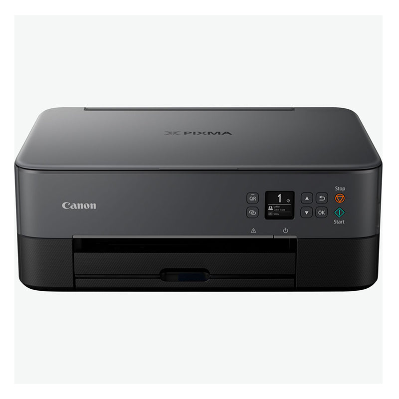 Canon Pixma TS5351 multifunctional inkjet printer with compact design, featuring print, copy, and scan capabilities.