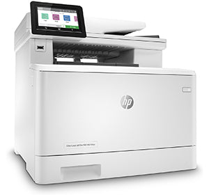 HP Color LaserJet Pro MFP M479fdn multifunction printer with touch display, ideal for small to medium-sized workgroups.
