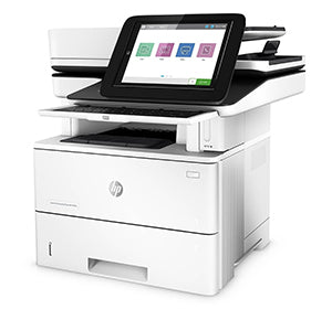 HP LaserJet Enterprise MFP M528 printer with touchscreen interface, designed for fast and efficient business printing.